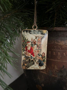 Emaljhänge-Tomte Set om 3 st