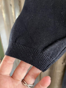 Finstickad Klänning-Svart