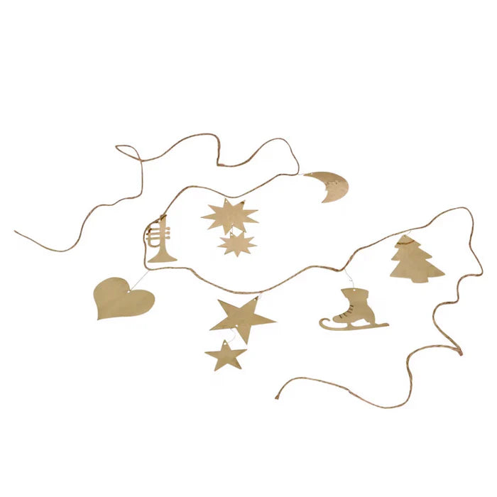 Girlang Ornament-Mässing