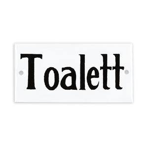 Skylt-Toalett